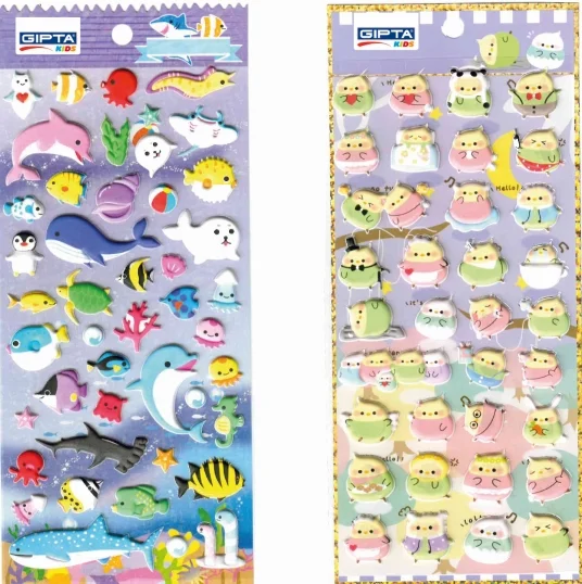 GIPTA STICKER ANIMALS PUFYY 9.5x22 CM ART 2 K8817