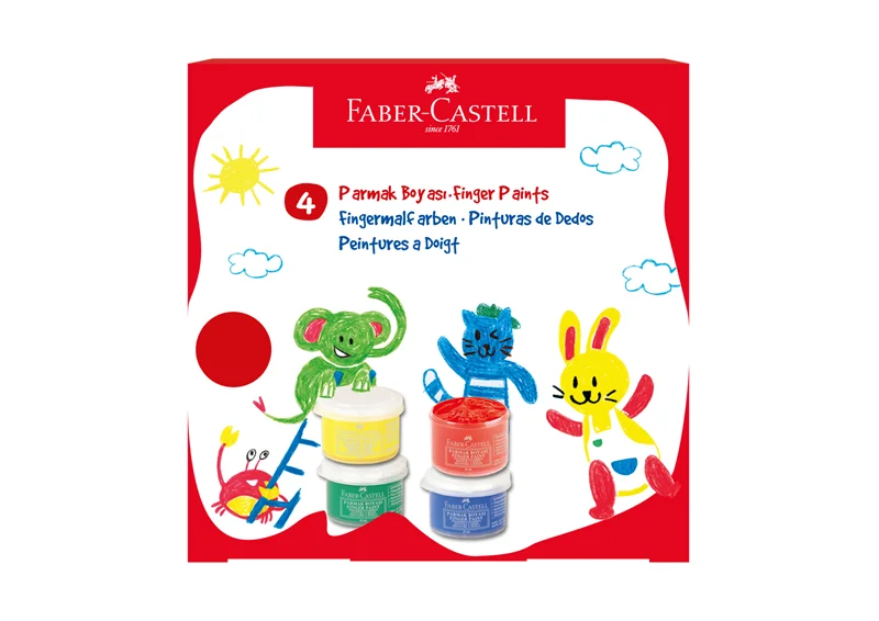 FABER PARMAK BOYASI LİTTLE CREATİVES 4X45ML 5170000040000