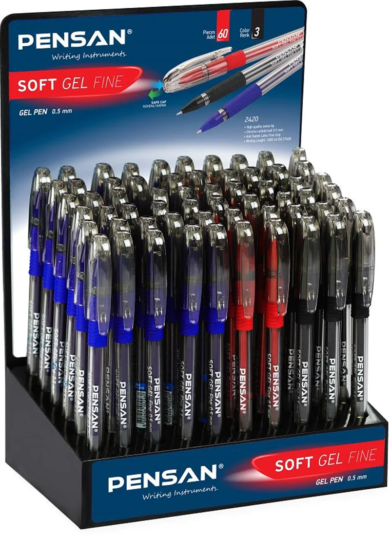 PENSAN TÜKENMEZ KALEM SOFT GEL FINE 0.5 2420 60 LI