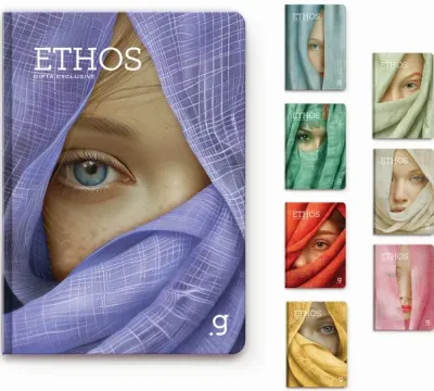 GIPTA DEFTER ETHOS 13x21 DİKİŞLİ SERT KAPAK 96 YP ÇİZGİLİ 7357