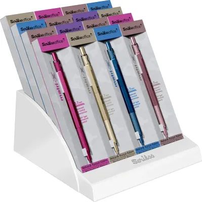 SCRIKSS OFFICE VERSATİL KALEM MATRI-X 0.7 16 LI STAND METALİK RENKLER