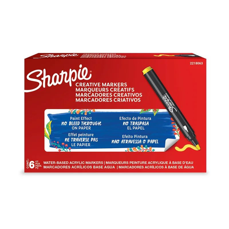 SHARPIE AKRİLİK MARKÖR YUVARLAK UÇ SARI 2218063
