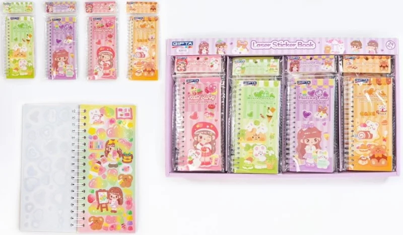 GIPTA STICKER CUTE STICKER DEFTERİ 7.3 x 6.2 CM 15 YP K8910