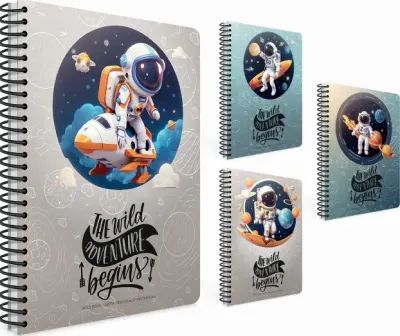 GIPTA DEFTER WILDBOOK A6 SPİRALLİ PP KAPAK 80 YP ÇİZGİLİ 7551