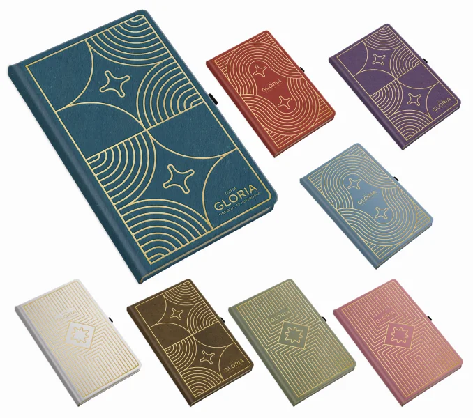 GIPTA DEFTER GLORIA NOTES 13x21 DİKİŞLİ SERT KAPAK 120 YP ÇİZGİLİ 7541