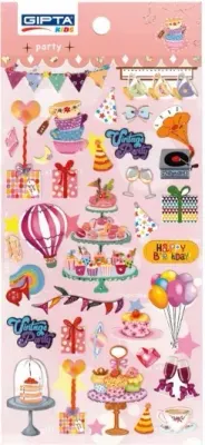 GIPTA STICKER  PARTY 9x20 CM ART 1 4-K885700-5001