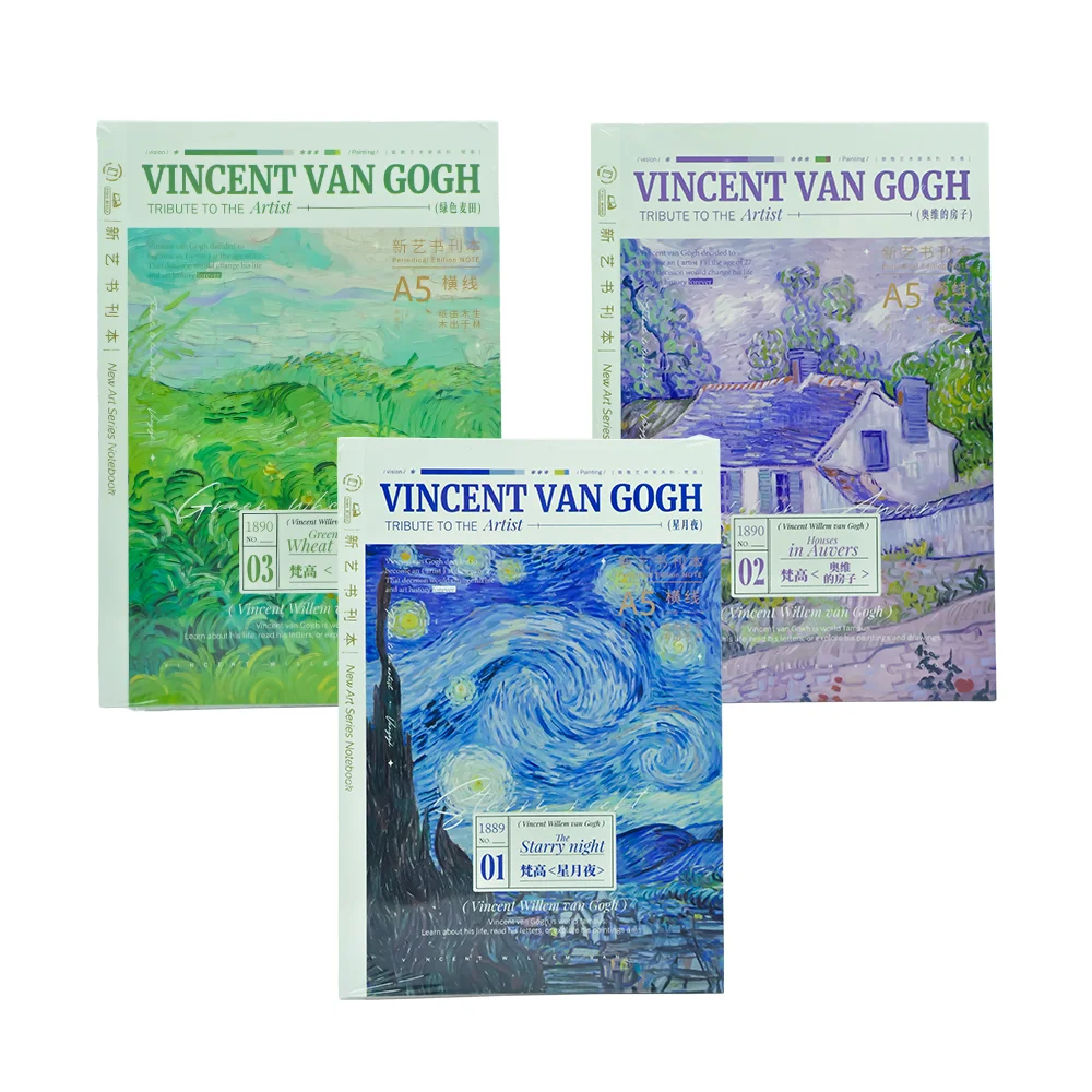 UNICK COLOR VAN GOGH  SERT KAPAK A5 ESKİZ DEFTERİ 9769