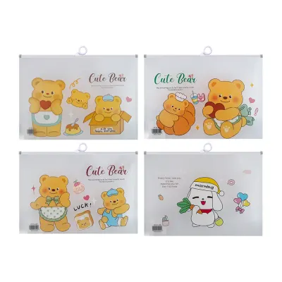 UNICK COLOR  CUTE BEAR A4 KİLİTLİ DOSYA 9672