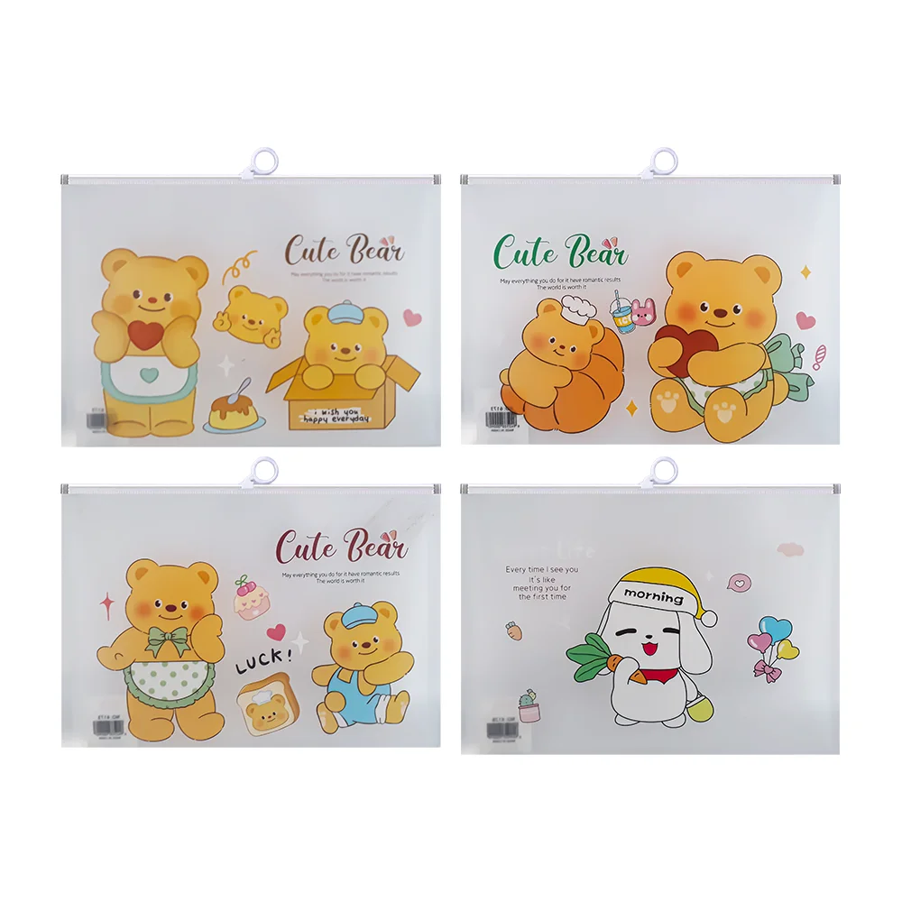 UNICK COLOR  CUTE BEAR A4 KİLİTLİ DOSYA 9672