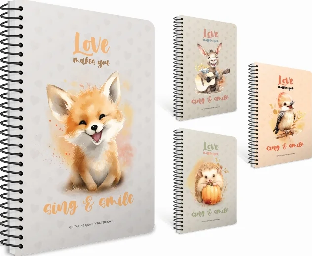 GIPTA DEFTER SING BOOK 17x24 SPİRALLİ PRESSBOARD KAPAK 80 YP ÇİZGİLİ 7715