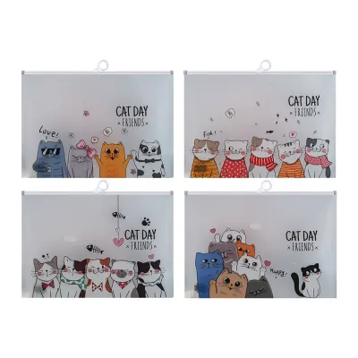 UNICK COLOR CAT DAY A4 KİLİTLİ DOSYA 9667
