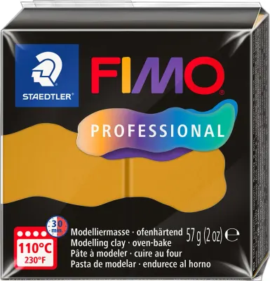 FIMO PROFESSIONAL MODELLEME KİLİ 57 GR OKRA  8040-17