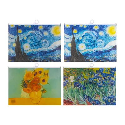 UNICK COLOR VAN GOGH A4 KİLİTLİ DOSYA 9662