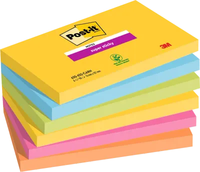 POST-IT YAPIŞKANLI NOT KAĞIDI SS CARNIVAL 76x127 90 YP 6 LI PAKET 655-6SS 550600510200