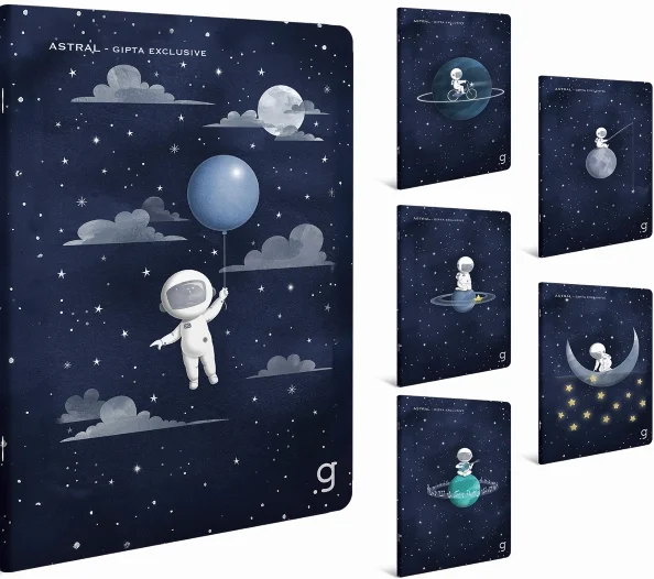 GIPTA DEFTER ASTRAL 13x21 DİKİŞLİ KARTON KAPAK 60 YP ÇİZGİLİ 7392