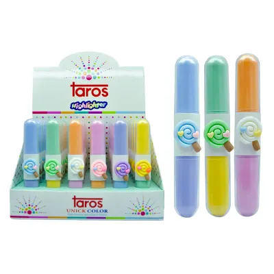 UNICK COLOR LOLİPOP ELİPS FOSFORLU KALEM 9499