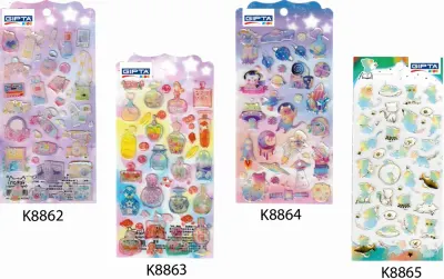 GIPTA STICKER  BRIGHT WORLD 9x20 CM ART 5 4-K886300-5001