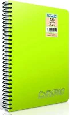 GIPTA DEFTER CHROMO A5 SPİRALLİ PP KAPAK 80 YP. KARELİ 1348-1971