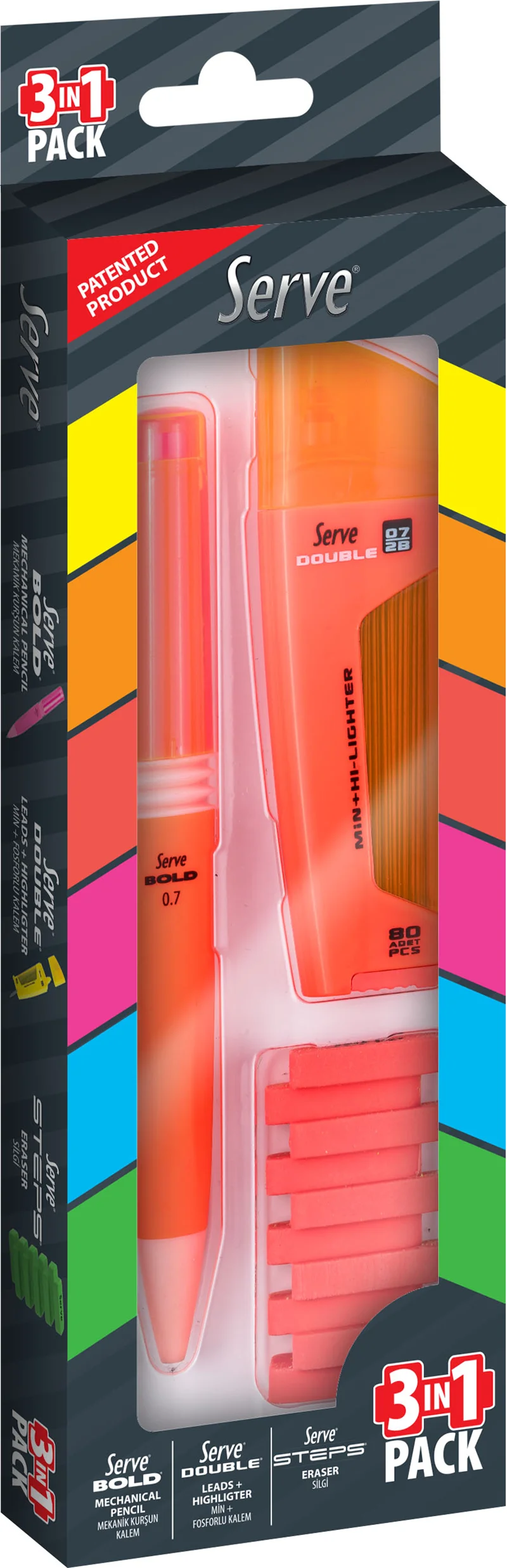 SERVE BOLD &amp; DBL-FOS KLM&amp; STEPS SILGL 07 KIR 3LU SV-DBSTS073K