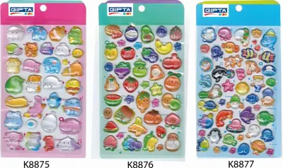 GIPTA STICKER  JELLY 9x20 CM 3D ART 2 4-K887600-5001