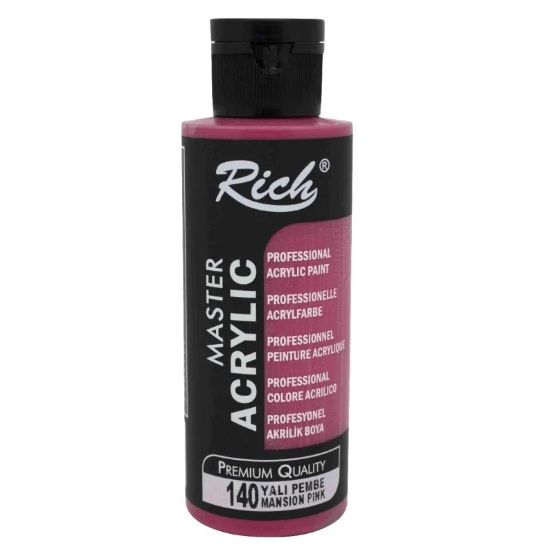 RICH AKRİLİK BOYA 140 YALI PEMBE 120 cc