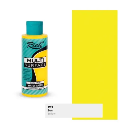 RICH MULTİ AKRİLİK BOYA 2129 SARI 120 cc (Best)