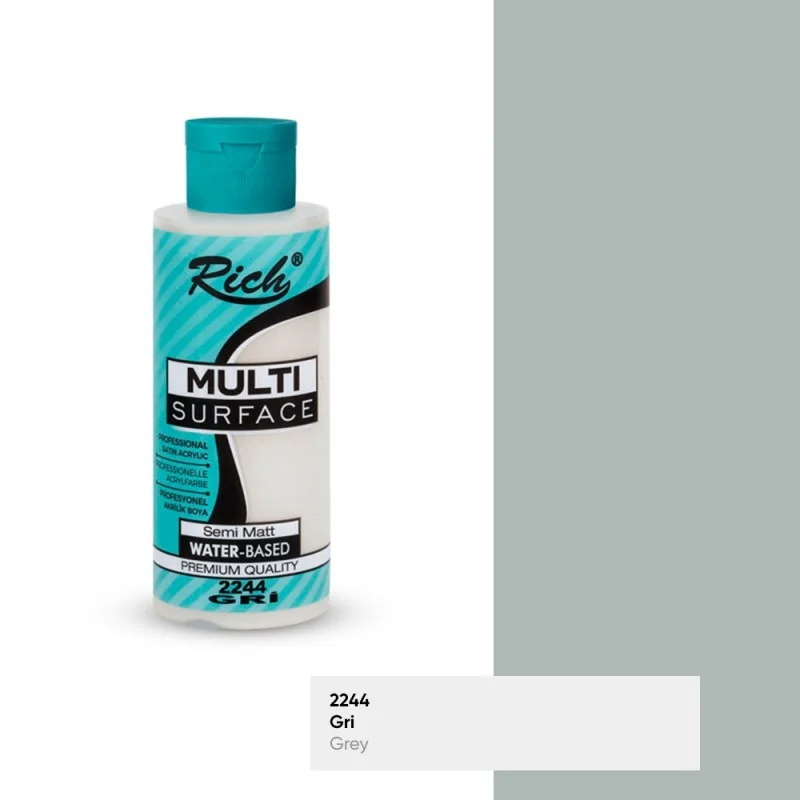 RICH MULTİ AKRİLİK BOYA 2244 GRİ 120 cc