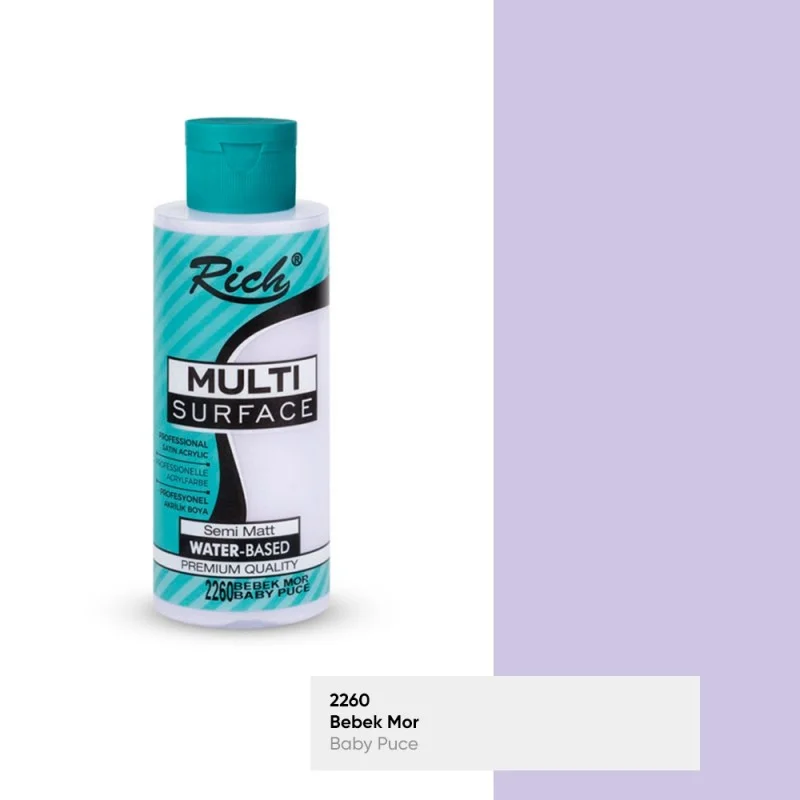 RICH MULTİ AKRİLİK BOYA 2260 BEBEK MOR 120 cc
