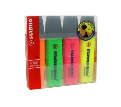 STABILO BOSS FOSFORLU KALEM 4 LÜ PK 70/4 (Best)