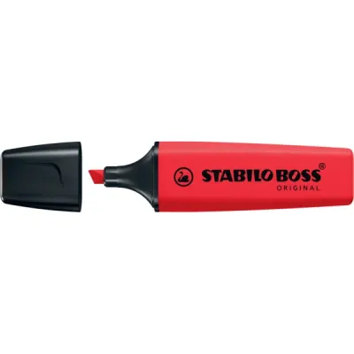 STABILO BOSS FOSFORLU KALEM BAYRAK KIRMIZI 70/48 (Best)