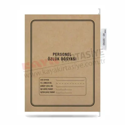 TUNA ASKILI PERSONEL ÖZLÜK DOSYASI 4 LÜ P3003