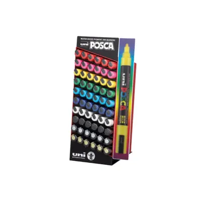 UNİ-BALL PC-5M/5D SET POSCA 1.8-2.5 SU BAZLI MARKER 60 LI SET (Best)