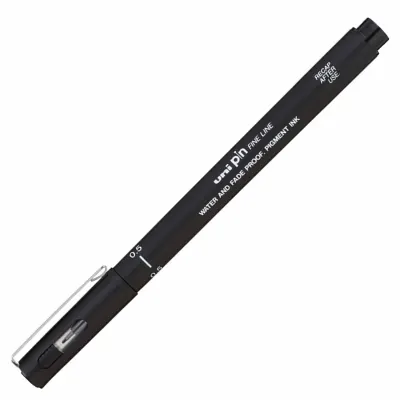 UNİ-BALL PIN05-200 FINELINE SİYAH ÇİZİM KALEMİ