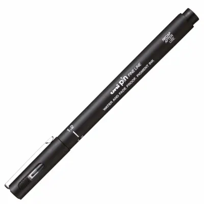 UNİ-BALL PIN12-200 FINELINE 1.2 SİYAH ÇİZİM KALEMİ (Best)
