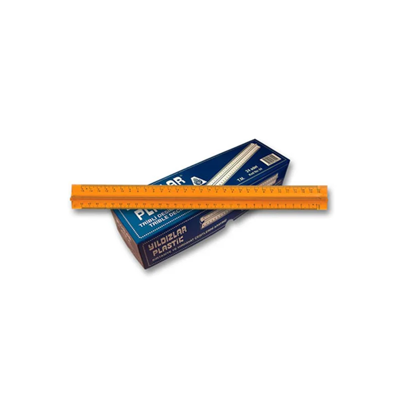 YILDIZLAR TRİBLİ DESİMETRE CETVEL 30 CM. KOD.064 (Best)