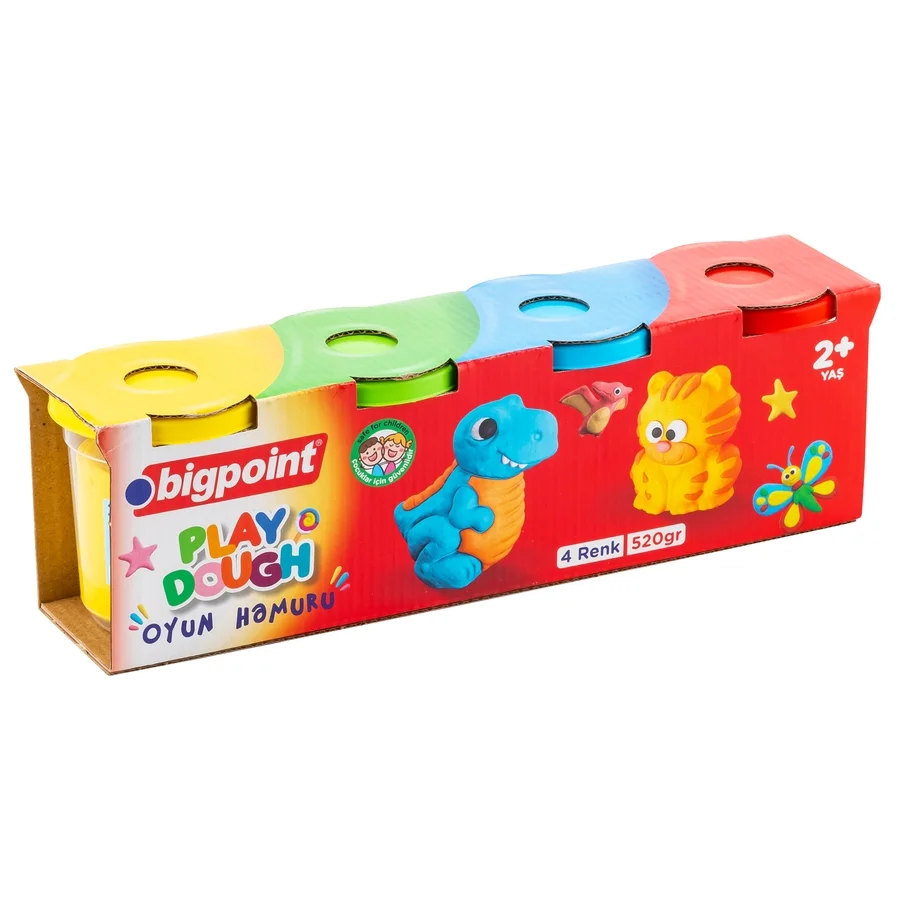 Bigpoint Oyun Hamuru 4'lü Set 480 Gram