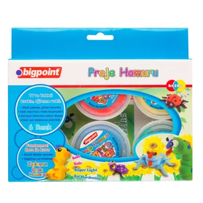 Bigpoint Proje Hamuru 6 Renk x 28 Gram
