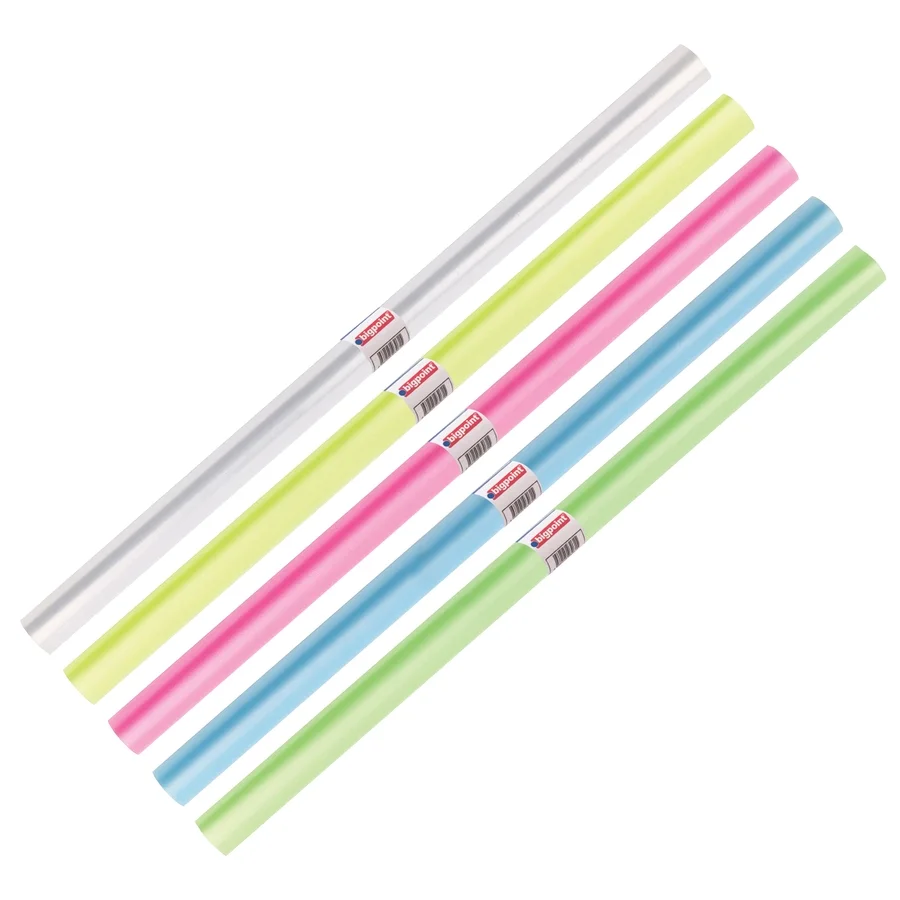 Bigpoint Şeffaf Renkli Rulo Kap 40 cm x 2 metre 150'li Stand