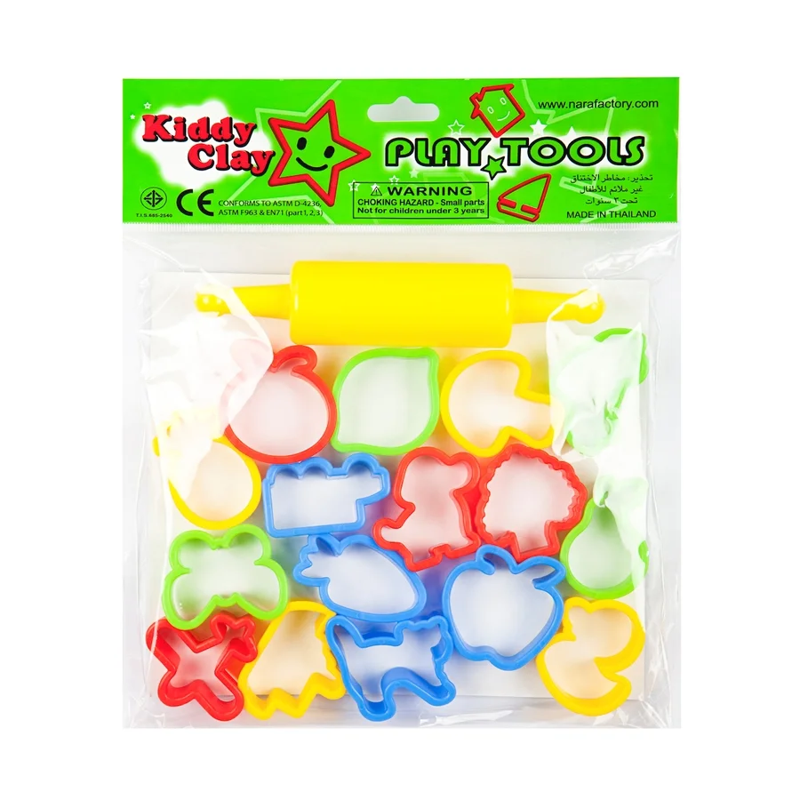 Kiddy Clay 16 Modelleme Kalıbı + 1 Merdane