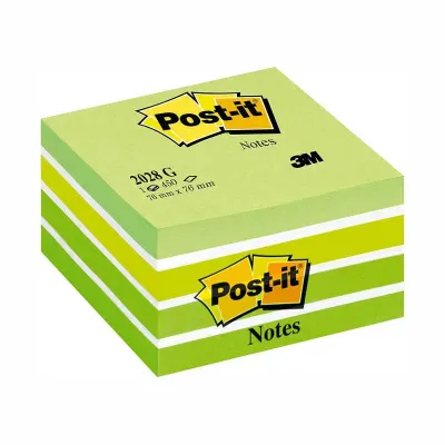 3M 2028-G YEŞİL TONLARI  POST-IT 76x76mm 450YP. (Best)