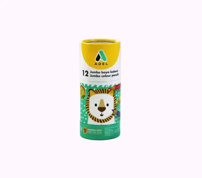 ADEL 12 RENK JUMBO HEXA TÜP KURU BOYA YARIM BOY 21195201010 (Best)