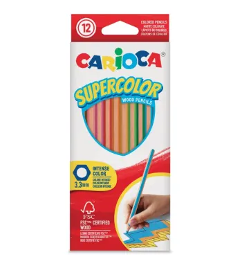 CARIOCA SUPERCOLOR KURU BOYA KALEMİ 12'Lİ 43391 (Best)