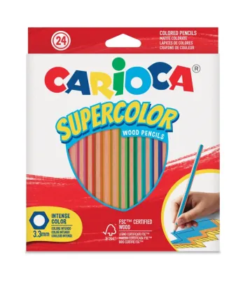 CARIOCA SUPERCOLOR KURU BOYA KALEMİ 24'Lİ 43393 (Best)