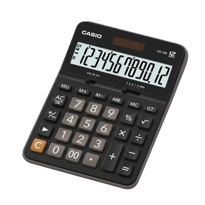 CASIO DX-12 B  MASA ÜSTÜ HESAP MAKİNESİ 12 HANE (Best)