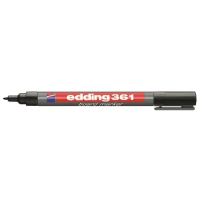 EDDİNG 361 SİYAH İNCE UÇ TAHTA KALEMİ ED36101 (Best)