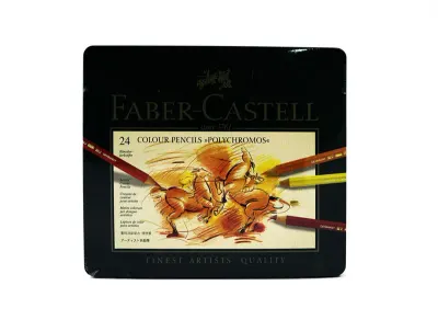FABER POLYCHROMOS 24 RENK KURU  BOYA 110024 (Best)