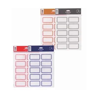 KESKİN 3 LÜ TEK RENK OKUL ETİKETİ 220890-91/99 (Best)