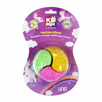 LİNO 153005 KURUMAYAN KÖPÜKLÜ OYUN HAMURU UNICORN RÜYASI (Best)
