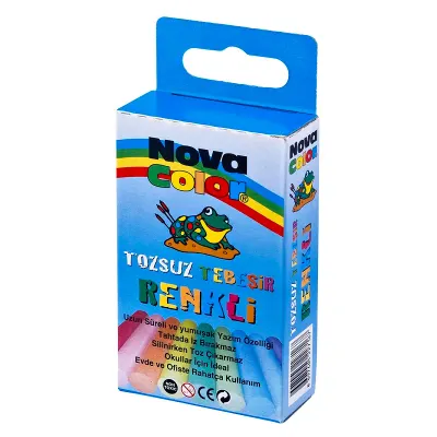 NOVA COLOR TOZSUZ TEBEŞİR 10 LU RENKLİ NC-4111 (Best)