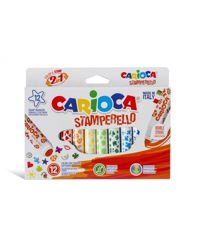 CARIOCA BABY 12 RENK JUMBO DAMGA KEÇELİ KALEM 42240